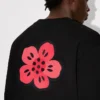 Broderad tröja i bomull med ”Boke Flower”-motiv