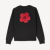Broderad tröja i bomull med ”Boke Flower”-motiv
