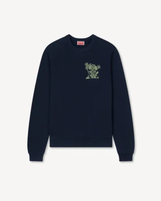 Broderad tröja i bomull med ”Kenzo Cartoon”-motiv
