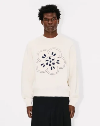 Broderad tröja i ull med ”Boke Flower”-motiv Broderad tröja i ull med ”Boke Flower”-motiv