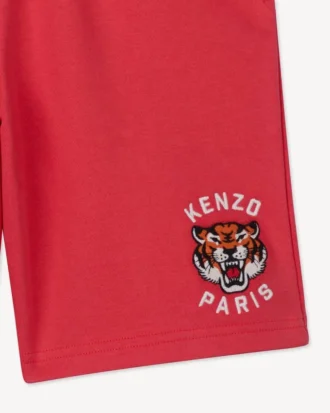Broderade bermudashorts i frotté
