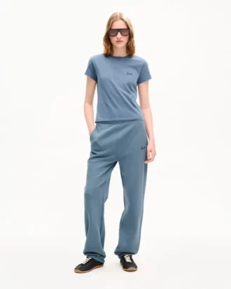 Broderade joggingbyxor i bomull med ”Kenzo Signature”