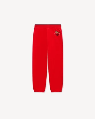 Broderade joggingbyxor i frotté med motivet ”Lunar New Year”
