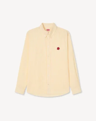 Casualskjorta med broderat ”Boke Flower”-mönster i seersucker-bomull Casualskjorta med broderat ”Boke Flower”-mönster i seersucker-bomull
