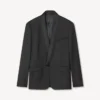 Enkelknäppt skräddarsydd kimono-blazer i jungfruull Enkelknäppt skräddarsydd kimono-blazer i jungfruull