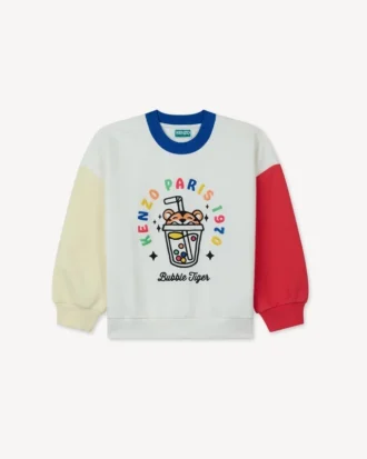 ’Happy Sweet’ broderad tröja i frotté