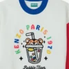 ’Happy Sweet’ broderad tröja i frotté