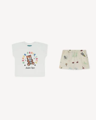 ”Happy Sweet”-set med T-shirt och shorts