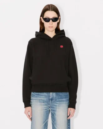 Hoodie med broderat ”Boke Flower”-mönster