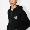 Hoodie med dragkedja och broderi ”Lunar New Year” i bomull Hoodie med dragkedja och broderi ”Lunar New Year” i bomull
