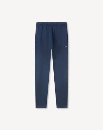 Joggingbyxor i bomull med broderat ”Boke Flower”-mönster