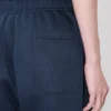 Joggingbyxor i bomull med broderat ”Boke Flower”-mönster