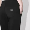 Joggingbyxor i bomull med broderat ”Boke Flower”-mönster