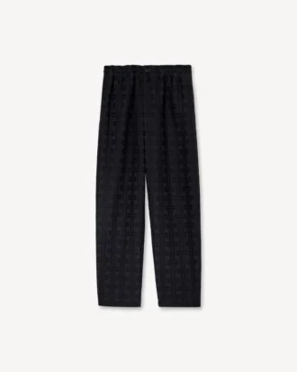 Joggingbyxor i bomullsjacquard med ’Kenzo Weave’-mönster