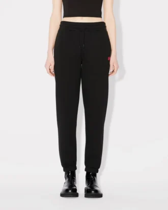 Joggingbyxor med broderat ”Boke Flower”-mönster