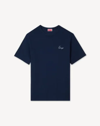 Kenzo Archive Rose’ broderad T-shirt i bomull