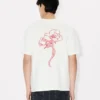 Kenzo Archive Rose’ broderad T-shirt i bomull