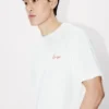 Kenzo Archive Rose’ broderad T-shirt i bomull