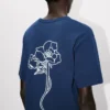 Kenzo Archive Rose’ broderad T-shirt i bomull