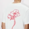 Kenzo Archive Rose’ broderad T-shirt i bomull