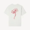 Kenzo Archive Rose’ broderad T-shirt i bomull