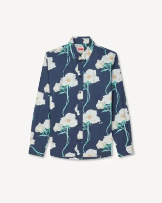 Kenzo Archive Rose’ Casual-skjorta i oxfordbomull