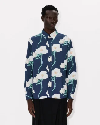 Kenzo Archive Rose’ Casual-skjorta i oxfordbomull