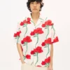 Kenzo Archive Rose’ hawaiisk kortärmad skjorta i bomull Kenzo Archive Rose’ hawaiisk kortärmad skjorta i bomull