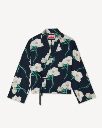 Kenzo Archive Rose’ Light kimonojacka i bomull