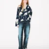Kenzo Archive Rose’ Light kimonojacka i bomull