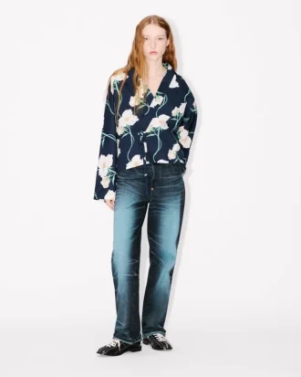 Kenzo Archive Rose’ Light kimonojacka i bomull