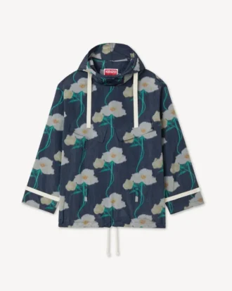 Kenzo Archive Rose’ militärparkas i teknisk taft
