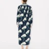 Kenzo Archive Rose’ Oversized plisserad långklänning i bomull och silke Kenzo Archive Rose’ Oversized plisserad långklänning i bomull och silke