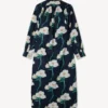 Kenzo Archive Rose’ Oversized plisserad långklänning i bomull och silke Kenzo Archive Rose’ Oversized plisserad långklänning i bomull och silke