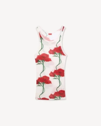 Kenzo Archive Rose’ Skinny Tank Top