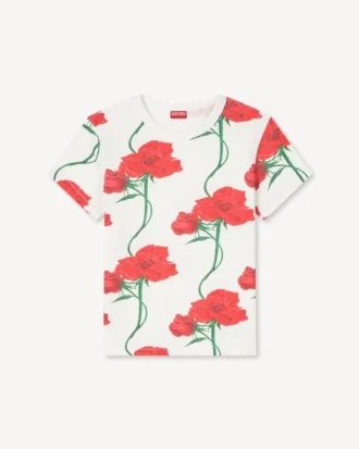 Kenzo Archive Rose T-shirt i bomull