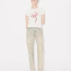 Kenzo Archive Rose’ T-shirt med konturtryck i bomull Kenzo Archive Rose’ T-shirt med konturtryck i bomull