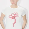 Kenzo Archive Rose’ T-shirt med konturtryck i bomull Kenzo Archive Rose’ T-shirt med konturtryck i bomull