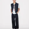 Kenzo Badges’ avklippt truckerjacka i japansk denim Kenzo Badges’ avklippt truckerjacka i japansk denim