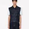 Kenzo Badges’ avklippt truckerjacka i japansk denim Kenzo Badges’ avklippt truckerjacka i japansk denim