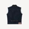 Kenzo Badges’ avklippt truckerjacka i japansk denim Kenzo Badges’ avklippt truckerjacka i japansk denim