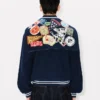 Kenzo Badges broderad Afterhood-blouson i bomull Kenzo Badges broderad Afterhood-blouson i bomull