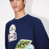 Kenzo Badges’ broderad tröja i bomullsull