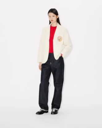 Kenzo Badges lätt arbetsjacka i bomull