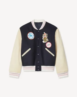 Kenzo Badges’ Oversized Varsity Blouson i ull