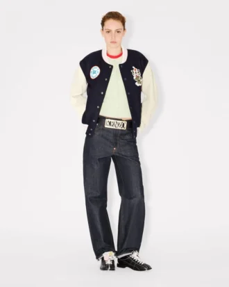 Kenzo Badges’ Oversized Varsity Blouson i ull