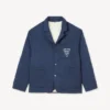 Kenzo Badges’ quiltad arbetsjacka i cupro Kenzo Badges’ quiltad arbetsjacka i cupro