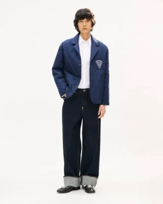 Kenzo Badges’ quiltad arbetsjacka i cupro
