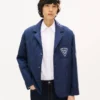 Kenzo Badges’ quiltad arbetsjacka i cupro Kenzo Badges’ quiltad arbetsjacka i cupro