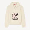 Kenzo Badges-tröja i bomullsull